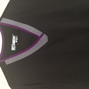 Scrub set (pants and top) Grey's Anatomy by Barco 2XL black, grey, purple